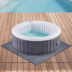 74″ 78″ 80″ Large Round Square Waterproof Oilproof Non Slip Backing Felt Hot Tub Mat