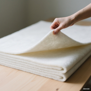 Premium Woven Patchwork White Wool Felt Sheets – Ideal for Crafting Projects