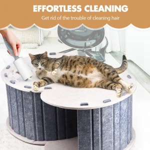 Cute Acoustic Felt Panel Cat Bed – New Design Warm Cat Cave, Eco-friendly Pet House for Indoor Cats & Multi Color Pet Supplies