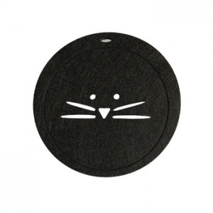 5mm colorful felt personalized custom shape logo drink coaster