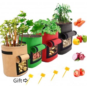 Felt Potato Nagtubo Pot Pot Eco-friendly Potato Planter Felt Grow Tas