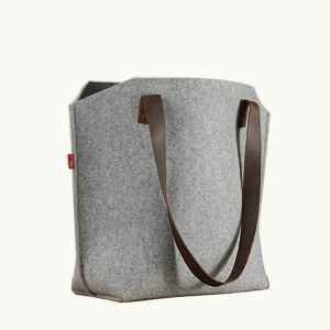 felt shoulder Bag Women Handbag Tote Bag with Leather Handle