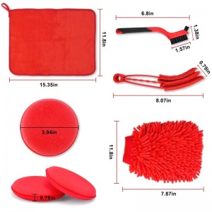 18 Pcs Car Cleaning Brush Set for Drill Tools Kit