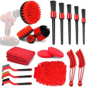18 Pcs Car Cleaning Brush Set for Drill Tools Kit