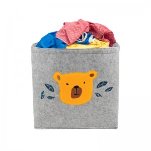 Convenient price with high quality felt storage basket for clothes and toy storage keep home tidy