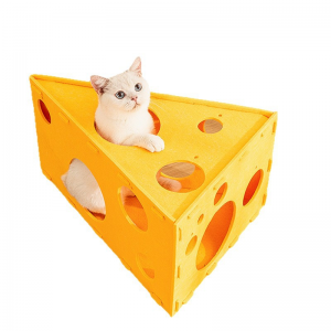 Latest Acoustic Felt Panel Cat Bed – Warm Cat Cave House, Eco-friendly Cute Pet House for Indoor Cats & Home Decor