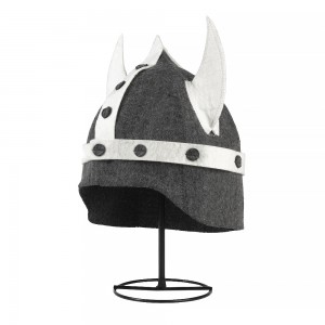 Sauna Hat Viking Model 100% Wool Felt Sauna Hat Sauna Hat Felt for Men and Women, Viking