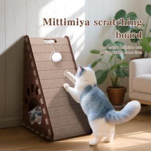 Popular Acoustic Felt Panel Cat Bed – Cute Durable Cat Cave House, New Eco-friendly Pet Bed for Indoor Pet Supplies