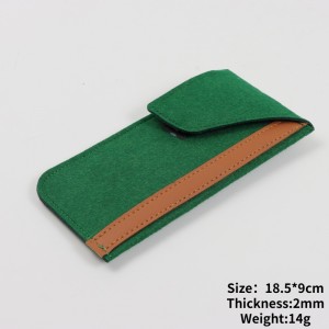 OEM ODM Stylish and Durable Felt Glasses Case