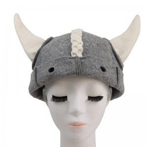 Sauna Hat Viking Russian Banya Wool Sauna Cap for Women Men Finnish Ukraine Bath Accessories Gray and White