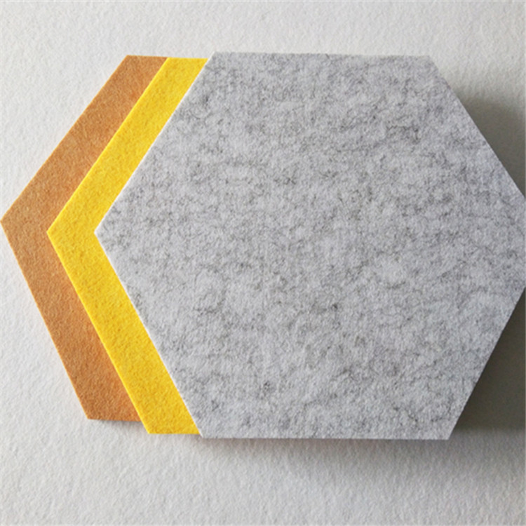 High reputation Wool Felt Coasters - stiff polyester felt Hexagon Board for Photos,Memos – Rolking