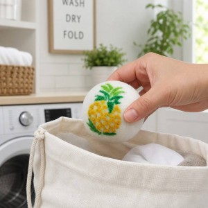 Premium Natural Wool Ball Fabric Softener for Dryer Laundry Balls & Discs
