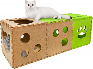 Hot Sale Acoustic Felt Cat House – Eco-friendly Cozy Cat Cave Bed, New Design Durable Pet House for Indoor Pets