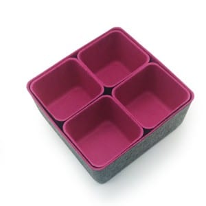 Factory Supply Felt Backed Coasters - Felt Storage Bin – Rolking