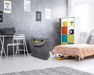 Custom Kids Toy Owl Storage Organizer Kids Felt Toys Storage Baskets for Organizing