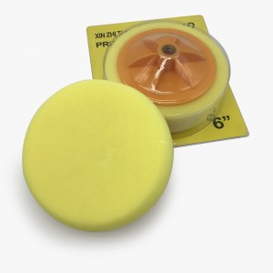 high density sponge polishing waxing buffing pads 6” car cutting pad with M14 thread