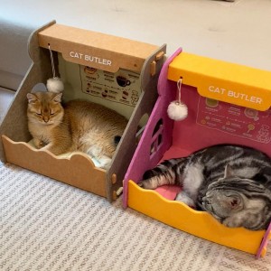 Durable Acoustic Panel Cat Bed – Wool Felt Nest for Cats & Small Dogs