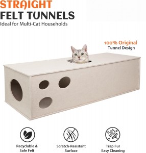 Cute Acoustic Panel Cat Bed – New Design Felt Cat Cave, Cozy Warm Pet House for Indoor Cats & Puppies Multi Color