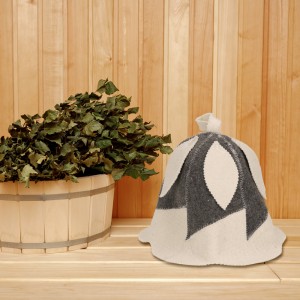 Hot Sale Anti-Heat Sauna Hat Unisex Adult Wool Felt Cap for Sauna Room Spa & Head Protection