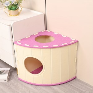 Eco-friendly Acoustic Panel Cat Bed – Cute Felt Cat Cave, New Design Durable Pet Bed for Indoor Pets & Pet Accessories