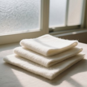 Premium 100% White Wool Felt Sheets – Industrial Grade for Precision Crafting & Seasonal DIY