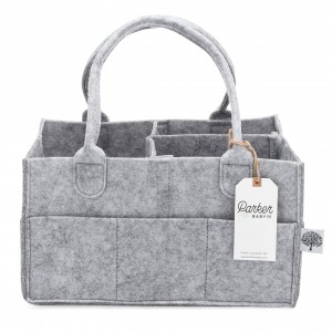 Felt Diaper Bag-Դյուրակիր բարուրի պայուսակ-Մանկապարտեզի պահեստավորման տուփ|Ձեռքի աշխատանքների պահպանման պայուսակ