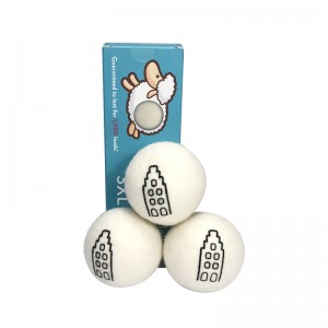 WOOL DRYER BALLS WITH THE PRINT LOGO