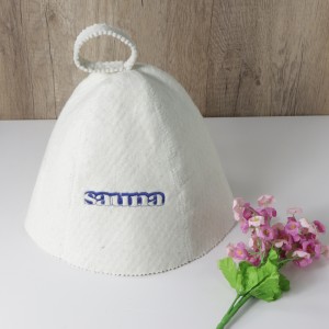 Eco-Friendly Wool Sauna Hats, Design Logo, Heat-Resistant, 10+ Colors
