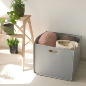 Classic Open-Top Felt Storage , perfect for both office and bedroom organization.