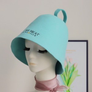 Hot Sale 100% Merino Wool Felt Sauna Hat Unisex Adult Head Protection for Sauna Room & Spa Use
