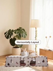 Trendy Acoustic Panel Cat Bed – Cute Felt Cat Cave House, Durable Eco-friendly Pet Bed for Indoor Cats & Puppies