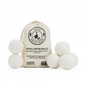 New Arrivals 6 Pack Eco Friendly Wool Dryer Balls for Laundry Machine in Cotton Bag