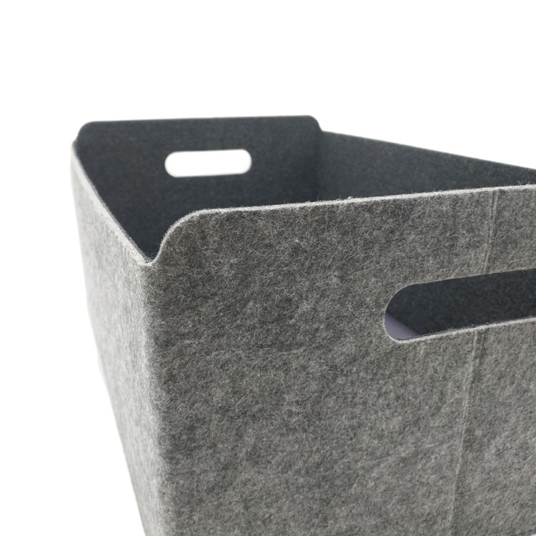 China Felt Hard Storage Bag Customized Size Polyester Felt Desk Storage