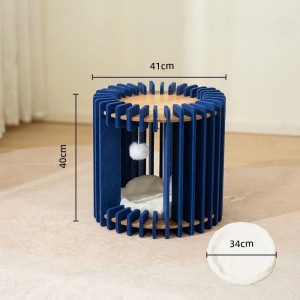 Fashionable Acoustic Panel Cat Bed – Warm Felt Cat Cave, Eco-friendly Popular Pet Bed for Indoor Cats & Pet Supplies