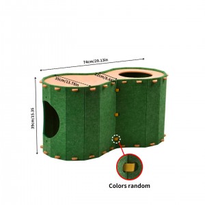 Warm Acoustic Panel Cat Bed – Customized Felt Cat Cave, Hot Sale Cozy Pet House for Indoor Cats & Small Dogs