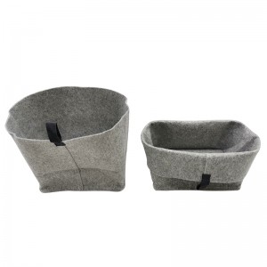 Felt Storage Basket Desktop Organizer Container