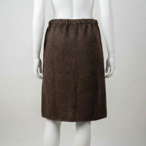 Unisex Wool Sauna Wrap Skirt – Velcro Bath Skirt with Pocket for Sauna Room, Customizable Colors, Men & Women Spa Bath Robe