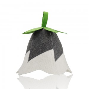 Special Shaped Anti-Heat Sauna Hat Hot Sale Wool Felt Cap for Sauna Room Spa & Head Protection