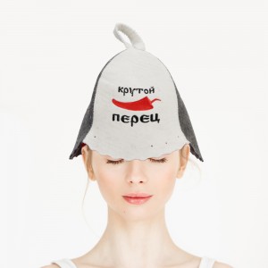 Personalized Wool Felt Sauna Cap | Moisture-Wicking & Anti-Odor