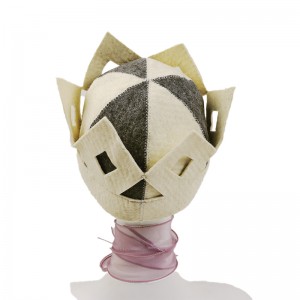 Premium Wool Felt Sauna Cap – Unisex Adult Head Protection Anti-Heat for Sauna Room & Spa