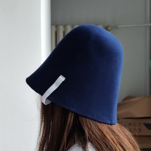 Customize Design Available Wholesale 100 Pure Sheep Wool Australian Merino Wool Felt Russian Wool Sauna Hat