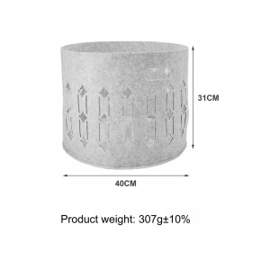 Accept customized color and logo felt storage basket for toy and clothes storage in daily life