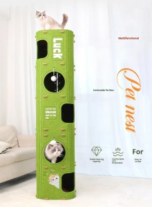 Popular Acoustic Panel Cat House – Felt Cat Cave Bed, Eco-friendly Durable Warm Pet House for Indoor Pets