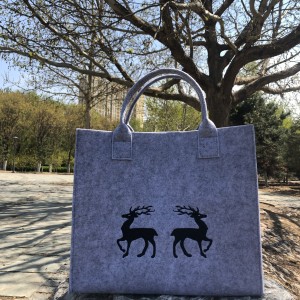 Felt Bag Deer Pads Your Shopping Safely and Has Lots of Storage Space Felt Shopping Bag