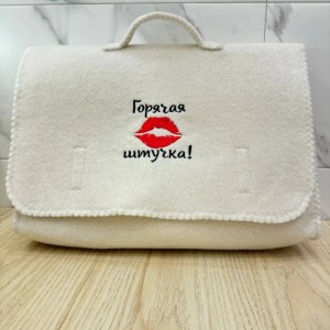 Red Reusable Quick Dry Soft Cap Storage Bag Sauna Glove Mat Slippers 5 Embroideries Bath Shower Sauna Set for Hotels