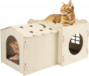 Popular Acoustic Panel Cat Bed – Customized Felt Cat Cave House, Eco-friendly Warm Pet Bed for Indoor Pet Supplies New