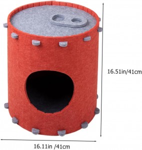 Durable Acoustic Felt Panel Cat Bed – New Design Cat Cave, Warm Cozy Pet House for Indoor Cats & Dogs Multi Color Popular