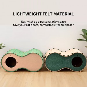 Warm Acoustic Panel Cat Bed – Customized Felt Cat Cave, Hot Sale Cozy Pet House for Indoor Cats & Small Dogs