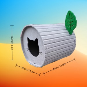 Cute Acoustic Panel Cat Bed – Multi Color Felt Cat Cave House, Cozy Popular Pet House for Indoor Puppies & Cats