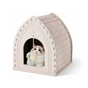 Stylish Acoustic Felt Panel Cat Bed – New Cat Cave, Warm Durable Pet House for Indoor Cats & Pet Supplies Wholesale